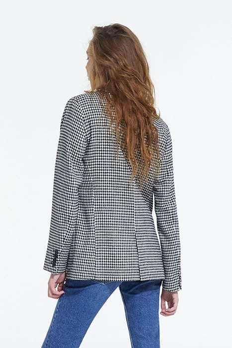 SIMPLE SOFT JACKET BLACK WHITE 2