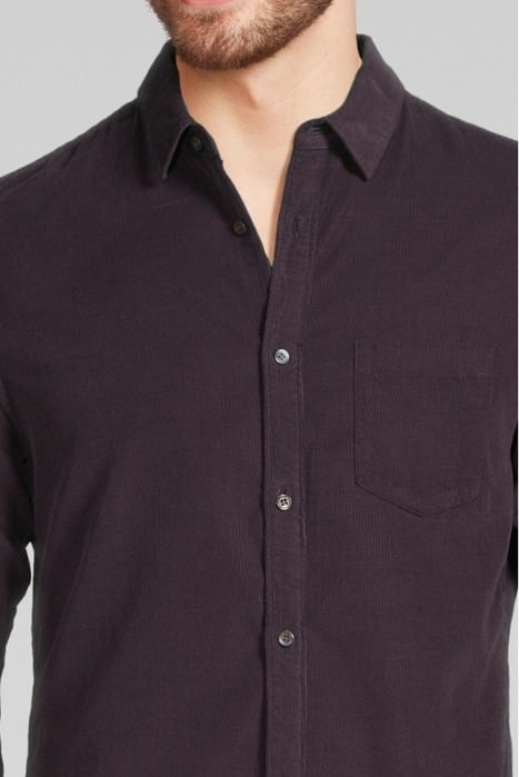 DARK PLUM NEEDLECORD REGULAR SHIRT DARK PLUM 4