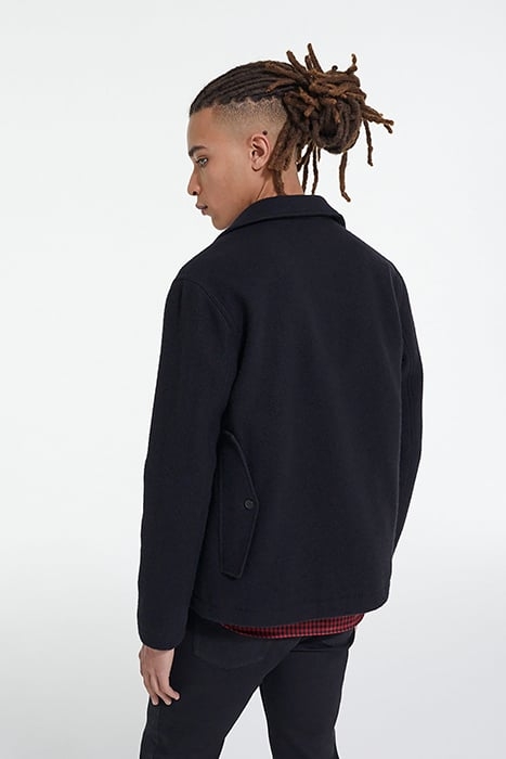 ZIPE JACKET WITH BACK POCKETS BLACK 2