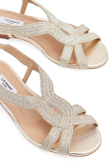 RENEE OPEN TOE SANDAL SOFT GOLD 4