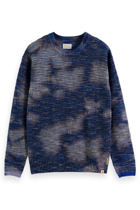CREW NECK MELANGE NAVY BLUE 1