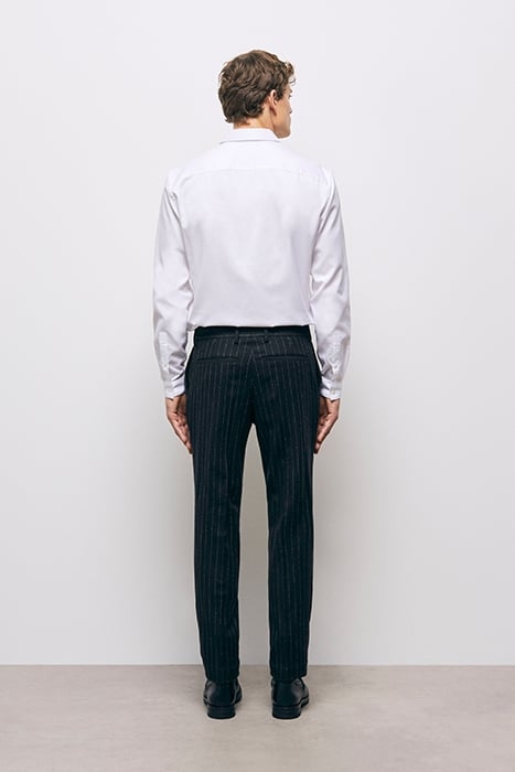 STRIPED SUIT TROUSERS BLACK WHITE 3