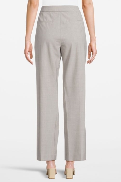 SLIM-STRAIGHT PANT IN GOOD WOOL LIGHT GREY MELANGE 2