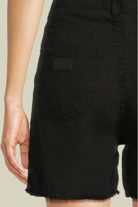 MAYA SHORT 6649 LINEN COLOUR BLACK 4