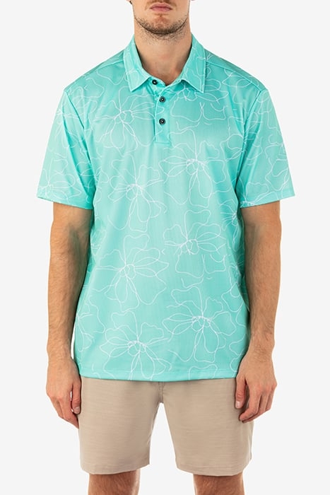H2O-DRI ACE FIESTA MESH POLO SHORT SLEEVE TROPICAL MIST 3 1