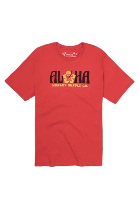 EVD ALOHA DD SHORT SLEEVE ALOHA RED 3