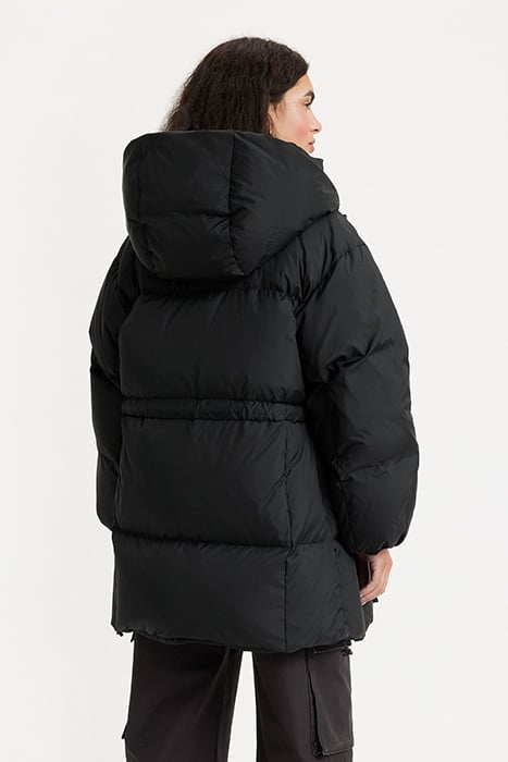 PILLOW PUFFER COAT IN BLACK 2