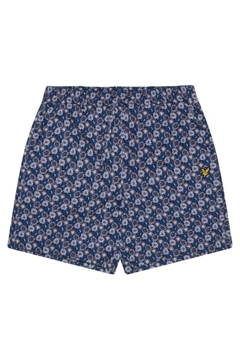 FLORAL PRINT RESORT SHORT DARK NAVY 3