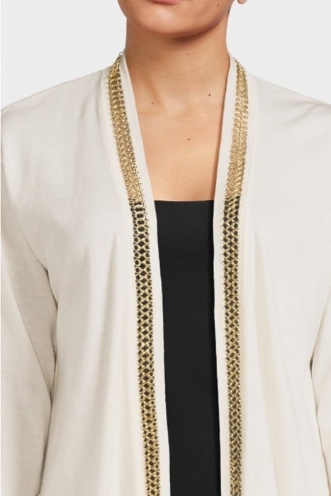 MARCIANO BY GUESS JULIA CHAIN LONG CAR PALE CARDIGAN PEARL 3