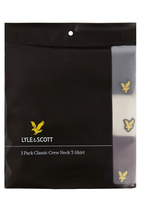 BASIC 3 PACK T-SHIRT GUNMETAL/ COVE/ BURGUNDY 3