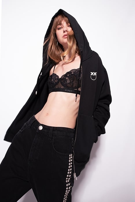 REGAN REGGISENO PIZZO INDEMAGLIATO JACQUARD C/LOGO BLACK 4