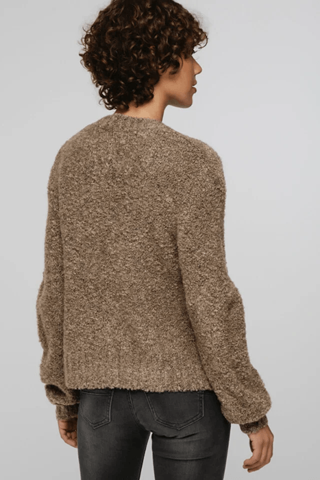 LONG SLEEVE CREW SWEATER RUSTIC OAK 2