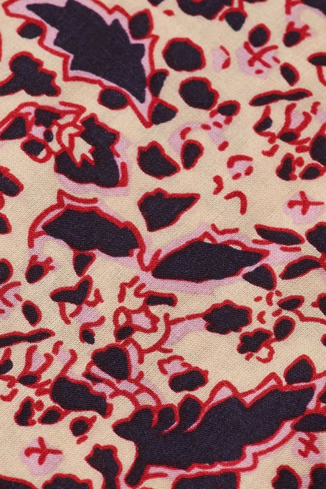 PRINTED BALLOON SLEEVE SHIRT BLOCK FLORAL 3