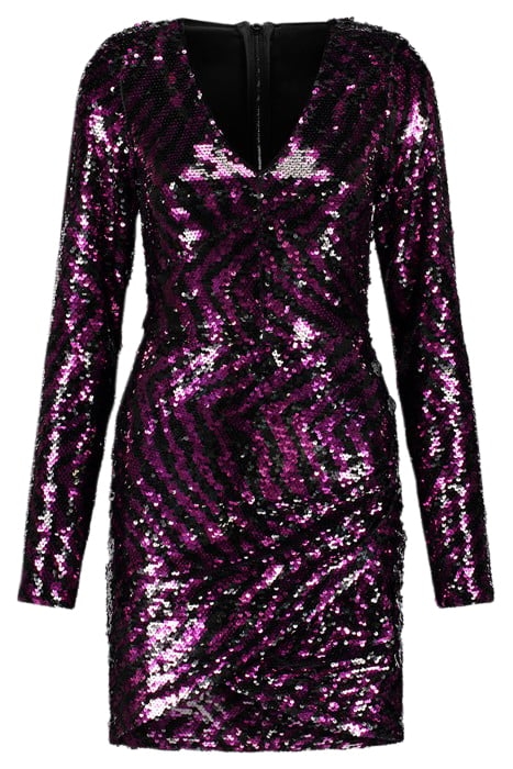 JASMINE ZEBRA DRESS MAGENTA 2