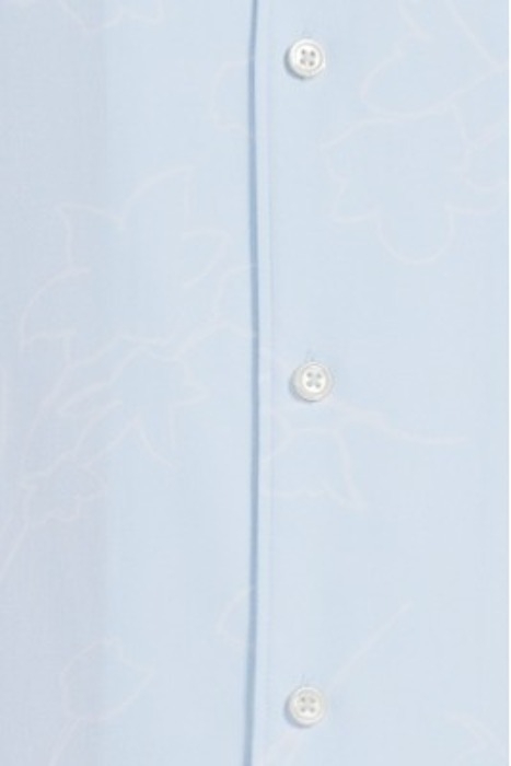 IRVING SHORT-SLEEVE SHIRT IN FLORAL FLUID TWILL SKYLIGHT MUL 5