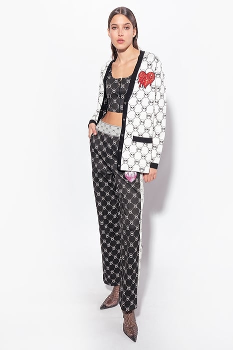 IRRIVERENTE TOP PUNTO STOFFA JACQUARD LOGO CON PATCH RICAMAT 6