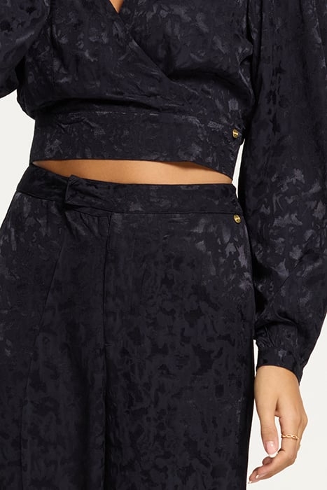 LADIES MILANO TROUSERS FOREST JAQUARD DARK NAVY BLUE 5