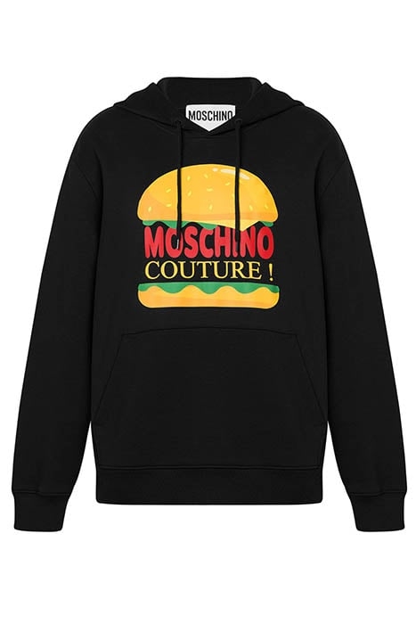 HAMBURGER HOODIE BLACK 3