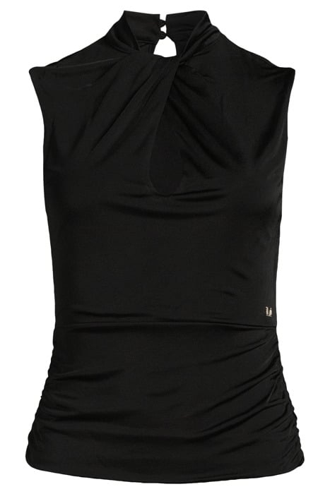 TINA SLEEVELESS TOP JET BLACK 3