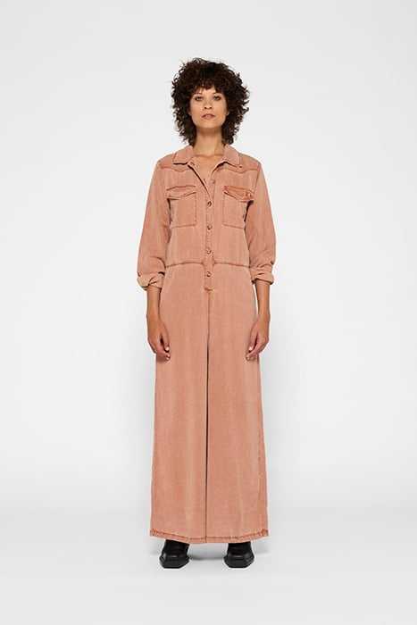 WORKER JUMPSUIT SADDLE BROWN 1