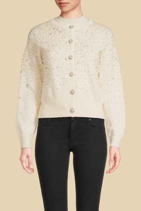 KIM PEARTWIN SET PALE CARDIGAN PEARL 1