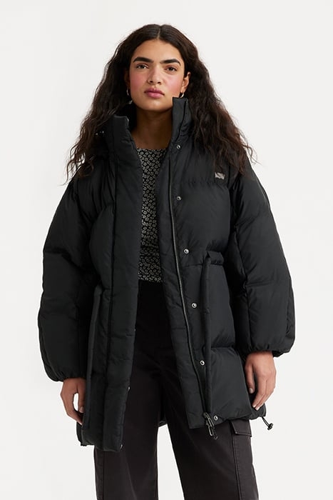 PILLOW PUFFER COAT IN BLACK 1