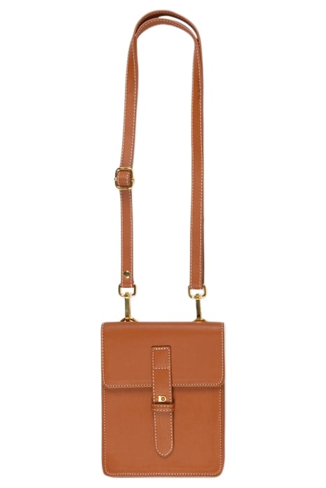 CROSS BODY POUCH SADDLE BROWN 1