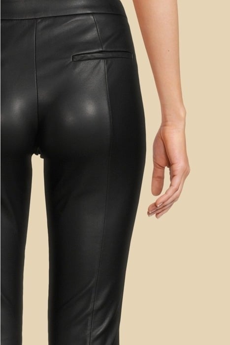 NEW SALLY PANT JET BLACK LEATHER 4