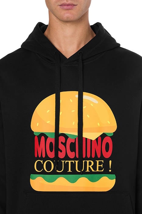 HAMBURGER HOODIE BLACK 4