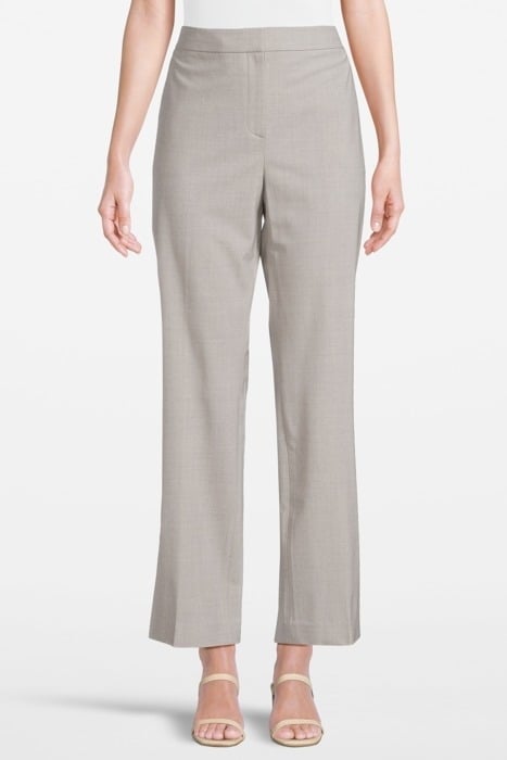 SLIM-STRAIGHT PANT IN GOOD WOOL LIGHT GREY MELANGE 1