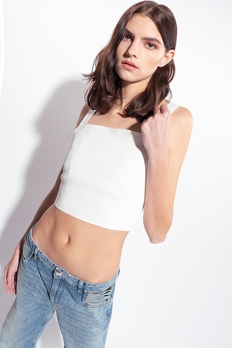 ROTTOFRENO TOP LINO STRETCH CLOUD WHITE 6