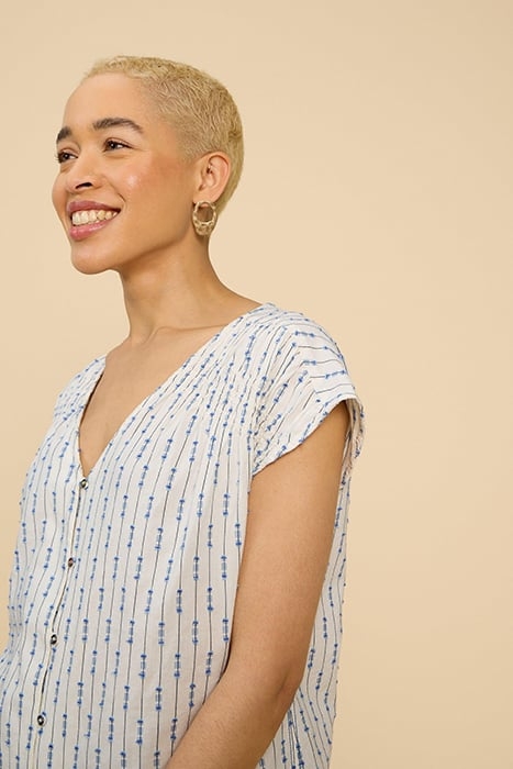 RAE COTTON VEST IVORY 3