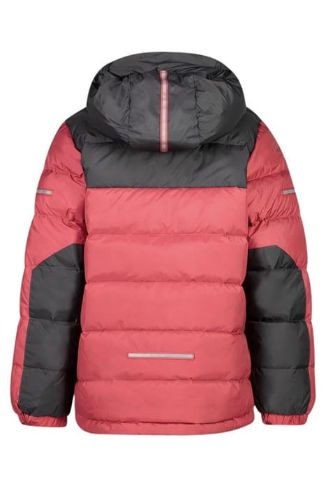 BILTO DOWN KIDS JACKET CREAMY ROUGE/SOLID DARK GREY 2