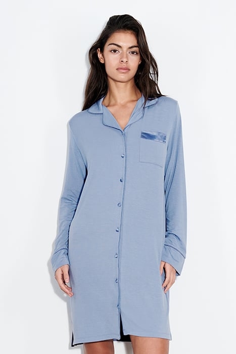 NW 1P NIGHTGOWN LS BORNEO BLUE 1