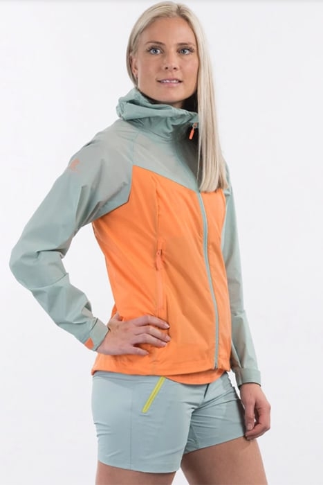 MICROLIGHT W JACKET CANTALOUPE/MISTY FOREST 1
