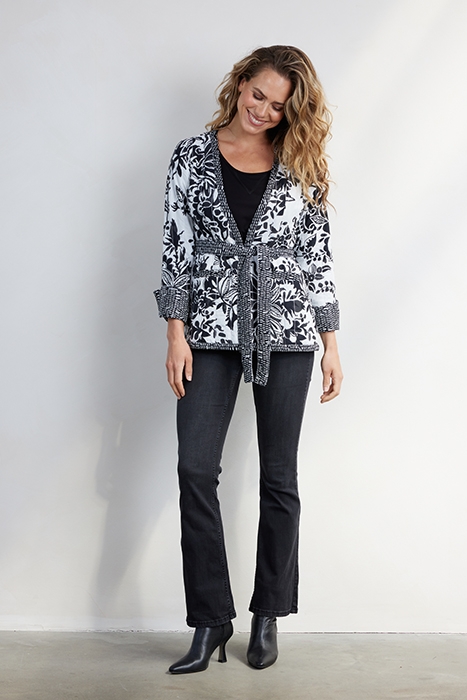REVERSIBLE BLAZER CENTREPIECE BLACK WITH OFFWHITE CENTREPIEC 2