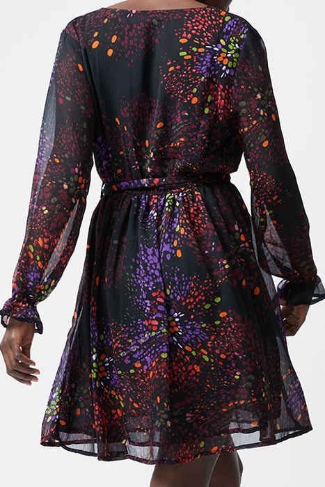 ELISE WRAP DRESS K BLACK 2