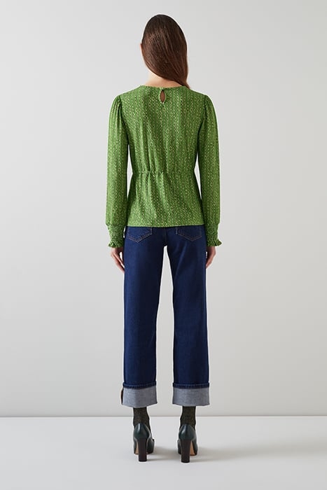 ELLIE JERSEY BLOUS GREEN 3