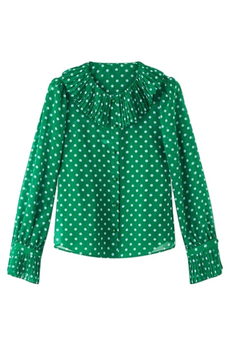 DITA - BUTTON-DOWN SHIRT GREEN/BLUE 4