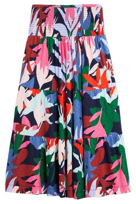 MARIA JERSEY MAXI SKIRT BLUE PRINTED 1