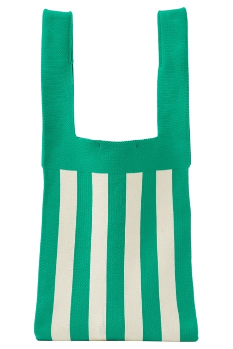 STRIPE KNITTED BAG GREEN 1