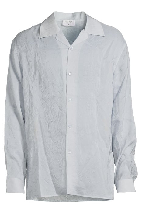 CRINKLED RESORT SHIRT ICE BLUE 3