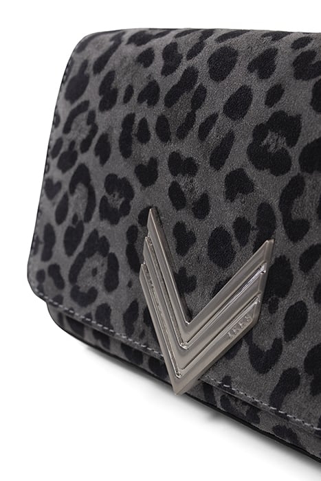 GREY LEOPARD MOTIF SUEDE 111 BAG GREY 3