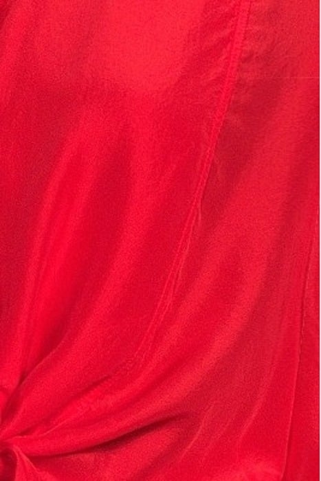 SILK HABOTAY KNOTTED SHIRT RED 4