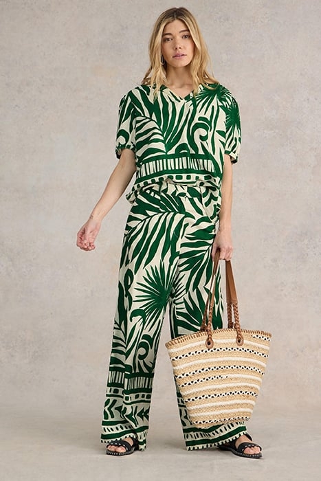 ELISA ECO VERO TOP GREEN PRINTED 1