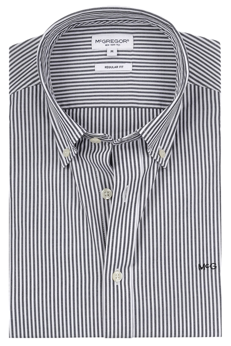 STRIPED POPLIN SHIRT NAVY 3