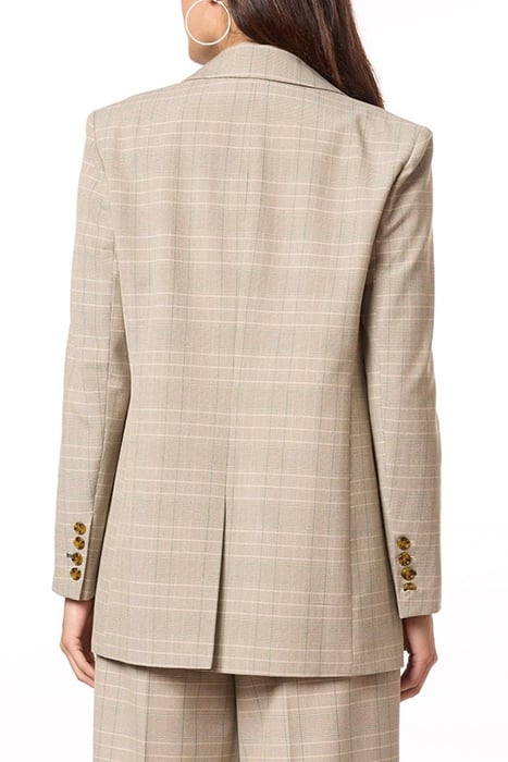 SNGL BREASTED BOYFRIEND BLAZER MULTI PLAID 2