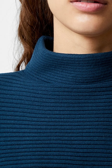 BABYSOFT RIB MOCK NECK JUMPER MARINE 4