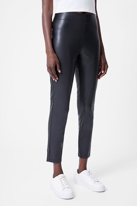 FAUX SIDE ZIP SKINNY TROUSER BLACK 1