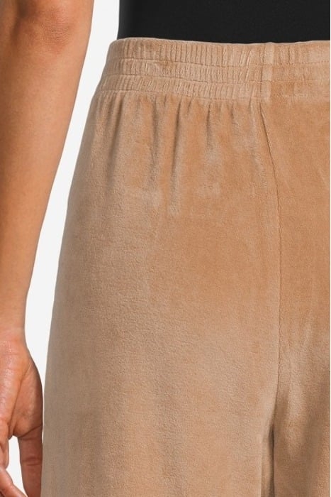 VELOUR TRACKPANTS ALMOND 4